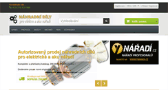 Desktop Screenshot of nahradni-dily-naradi.cz