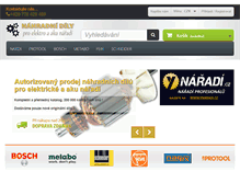 Tablet Screenshot of nahradni-dily-naradi.cz